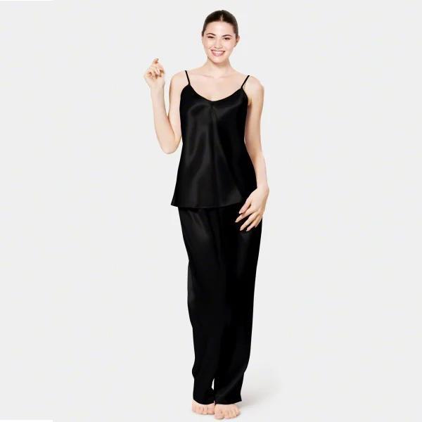 Black Jersey Nightwear Set