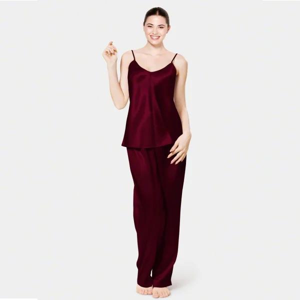 Maroon Jersey Nightwear Set