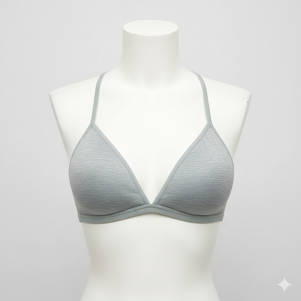 Lightweight Jersey Bra with Front Buttons