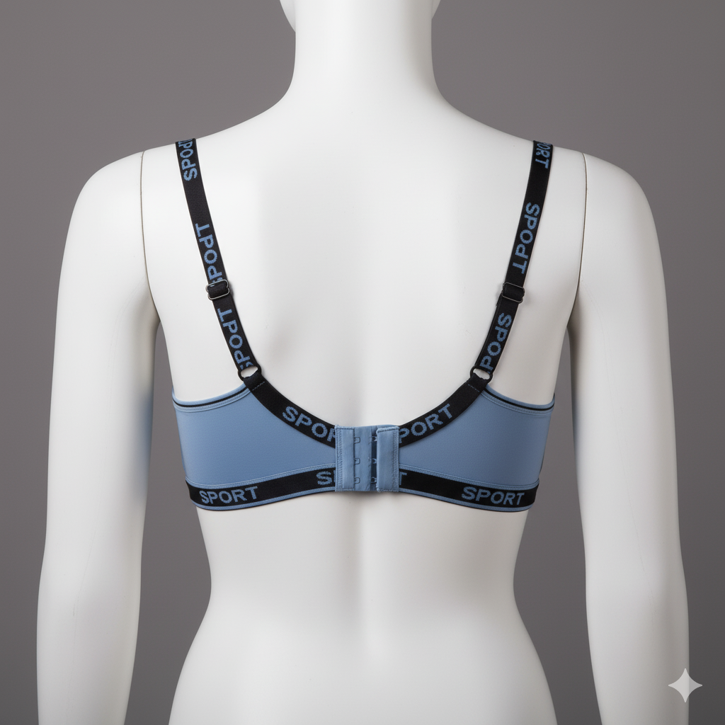 Plain Silk Sports Bra – Comfort Fit