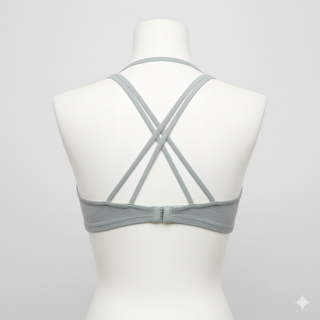 Lightweight Jersey Bra with Front Buttons