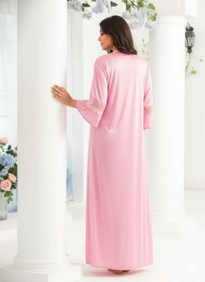 Lightweight 2 Pcs Jersey Lace Sleepwear Set